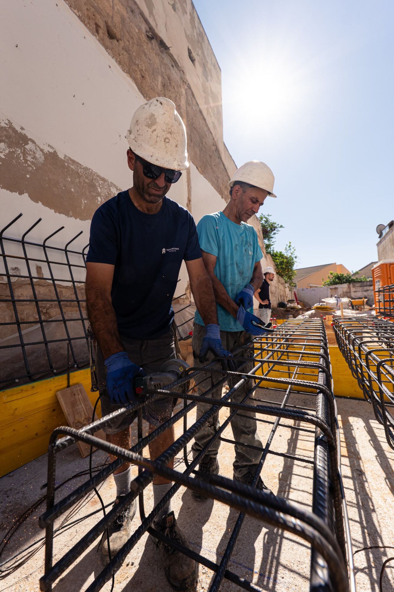 Trabajo de ejecución en una obra de Tramuntana