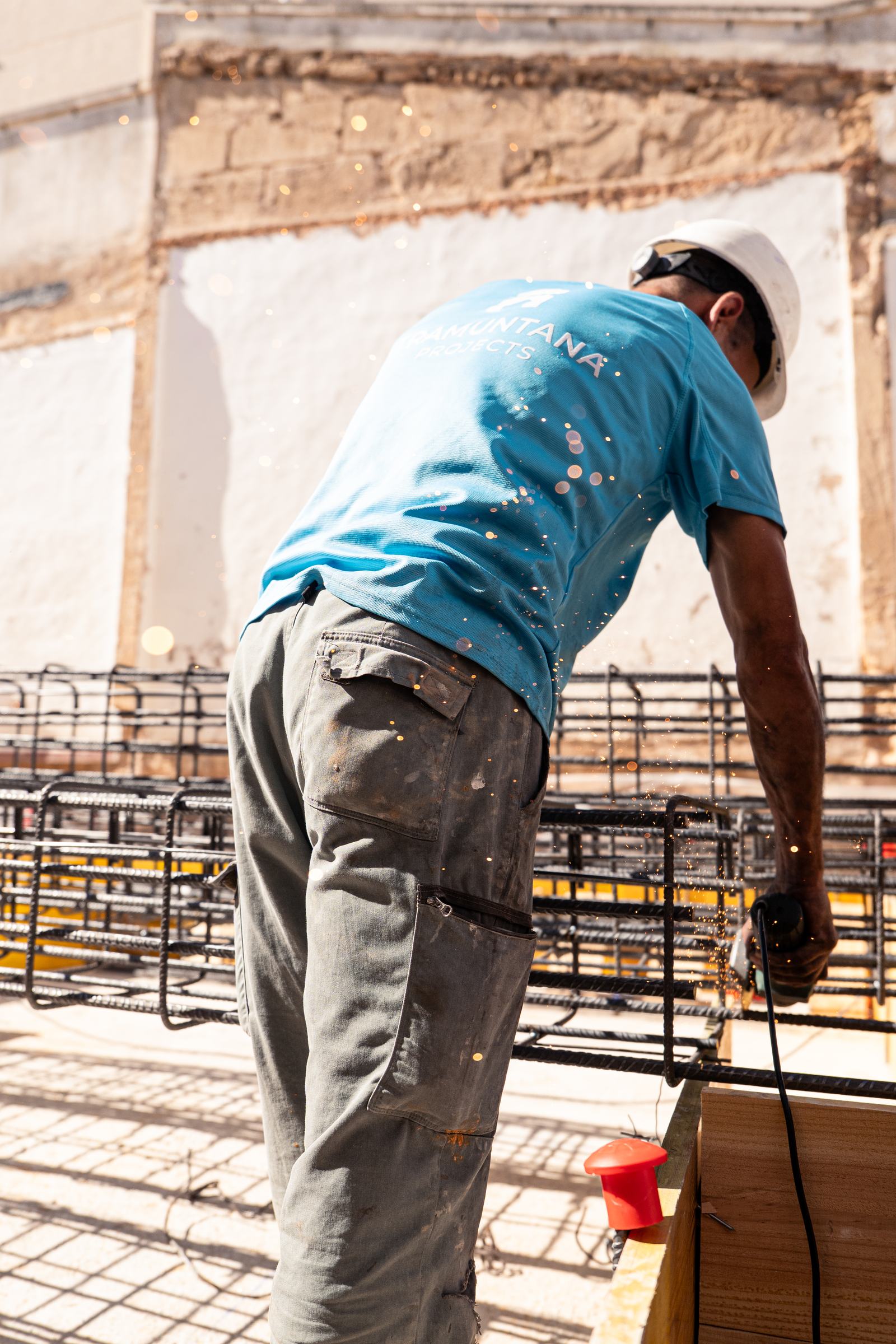Trabajos estructurales durante una construcción